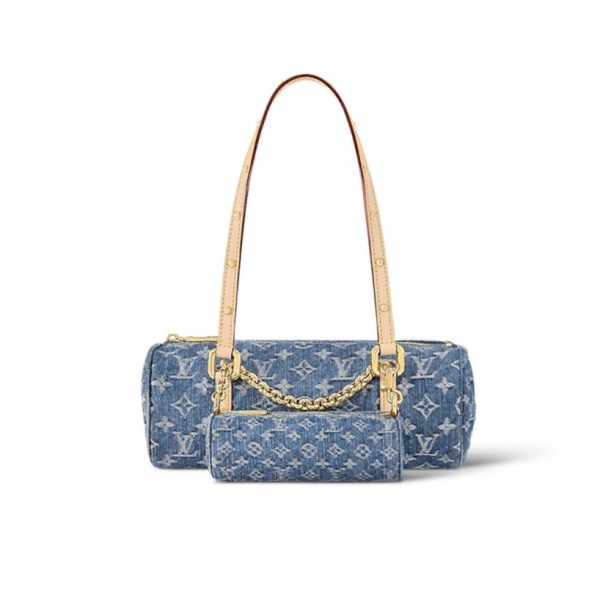 Louis Vuitton LV PAPILLON Denim Handbag(Replica)