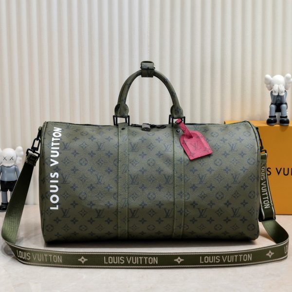 Louis Vuitton Military Green Kepall45 Travel Bag  (Replica) - Image 2