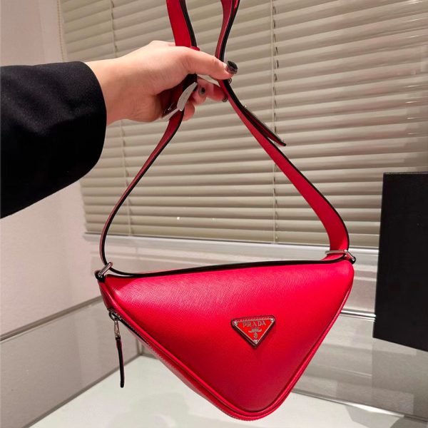 Prada Saffiano Triangle Waist Bag（Replica） - Image 4