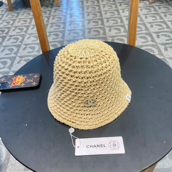 Chanel Hollow Breathable Fisherman's Hat Sunhat （Replica）