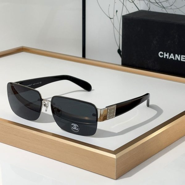 Chanel  Half frame Sunglasses Top quality （Replica） - Image 4