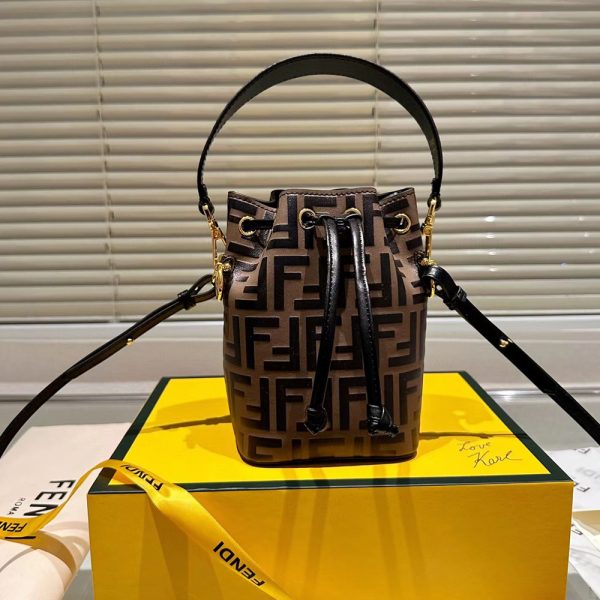 FENDI Mon Tresor Bucket Bag Mini(Replica) - Image 3