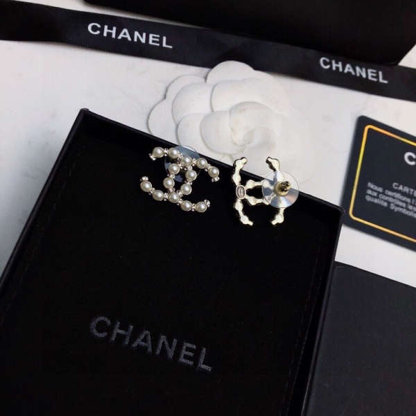 Chanel Pearl Double C Earrings - Image 2