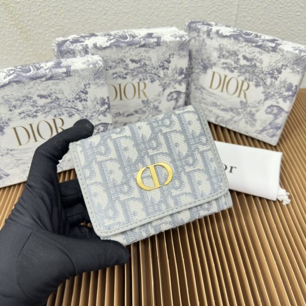 Dior 30 Montaigne Three Fold Wallet(Replica) - Image 7