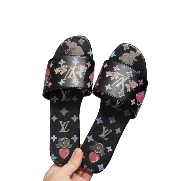 Louis Vuitton LV Cute Bunny Flats Slide Sandal (Replica)