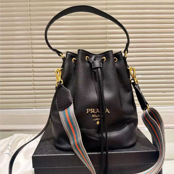 Prada Drawstring Cowhide Bag（Replica） - Image 3