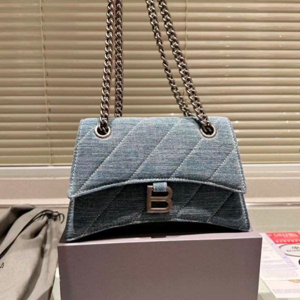 Balenciaga Crush Quilted Denim Bag(Replica) - Image 4