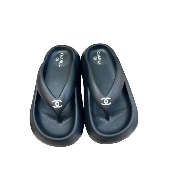 Chanel Thick-soled Beach Flip-flops Slide Sandal (Replica)