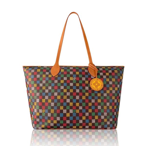 Louis Vuitton Neverfull Coated Canvas Tote Bag (Replica)