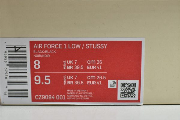 Nike Air Force 1 Low Stussy Black CZ9084-001 - Image 17