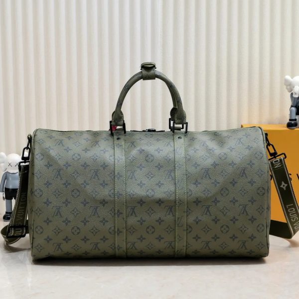 Louis Vuitton Military Green Kepall45 Travel Bag  (Replica) - Image 4