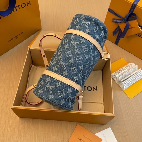 Louis Vuitton LV PAPILLON Denim Handbag(Replica) - Image 5