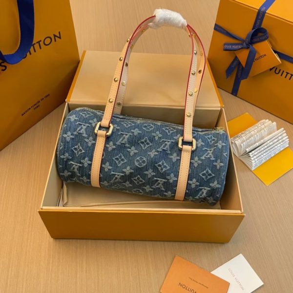 Louis Vuitton LV PAPILLON Denim Handbag(Replica) - Image 3