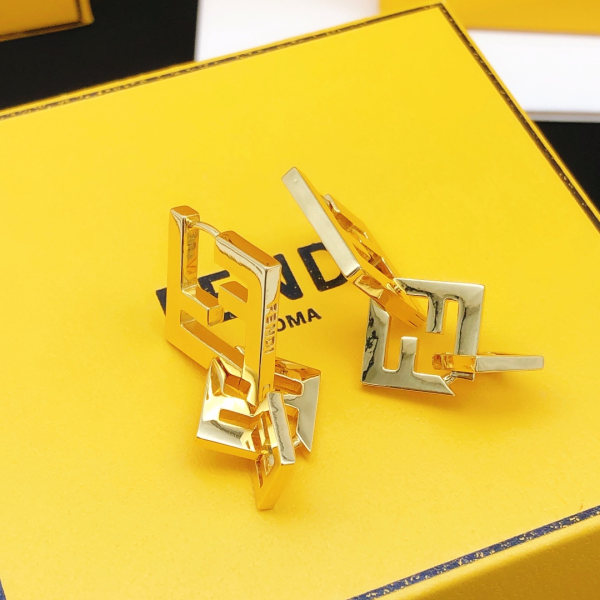 Fendi Irregular Earrings - Image 2