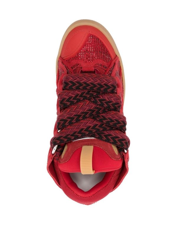 Lanvin LEATHER CURB SNEAKERS(Replica) - Image 4