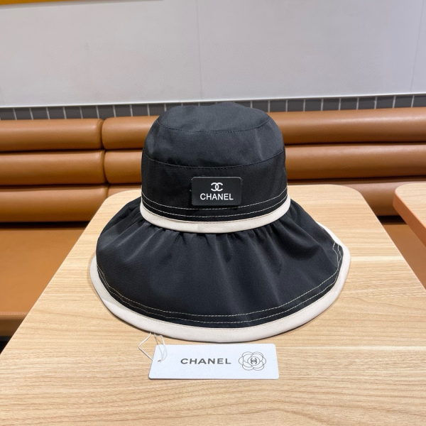 Chanel Big Hat Full Face UV Protection Fisherman's Hat Sunhat （Replica）