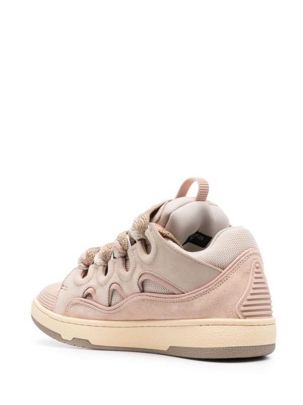 Lanvin LEATHER CURB SNEAKERS(Replica) - Image 4