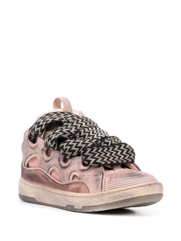 Lanvin LEATHER CURB SNEAKERS(Replica) - Image 3