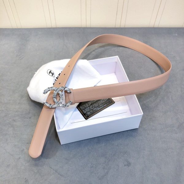 Chanel Belt With Double C Buckle Beige Women Belt 30MM