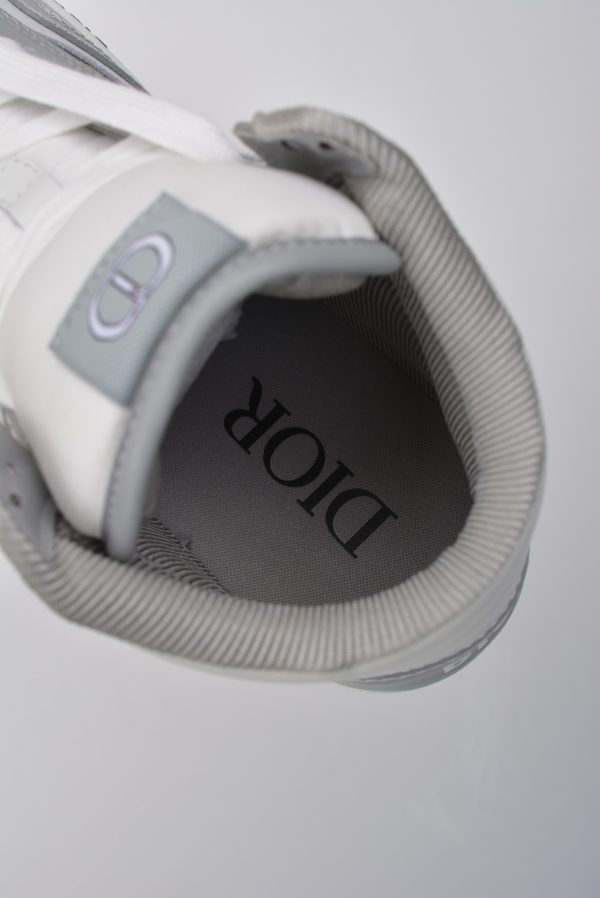 Dior B27 Sneakers High-Top Gray (AAA High Quality Version) - Image 9