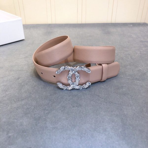 Chanel Belt With Double C Buckle Beige Women Belt 30MM - Image 3