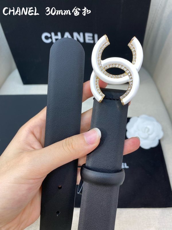 Chanel Belt With Double C Buckle Black Women Belt 30MM - Image 6