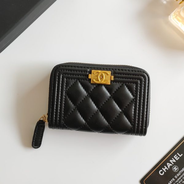 Chanel 21k LE BOY Zipper Wallet(Replica) - Image 6