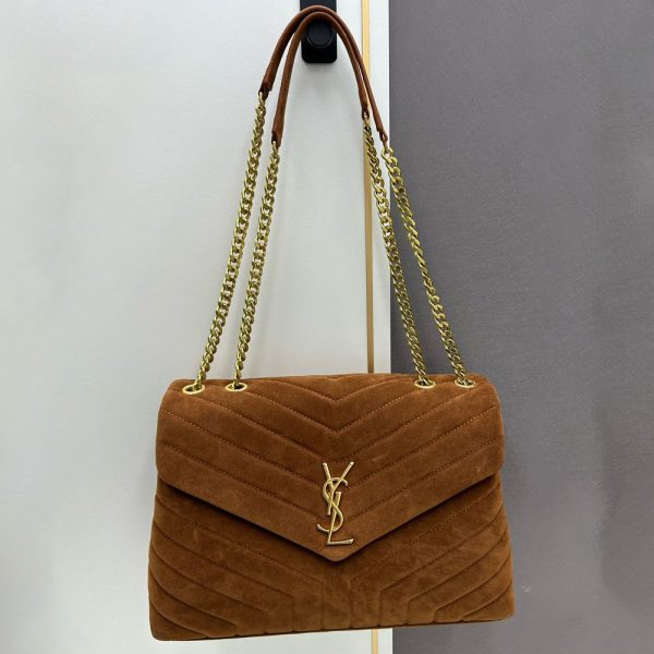 Saint Laurent LOULOU Quilted Suede Bag (Replica) - Image 6