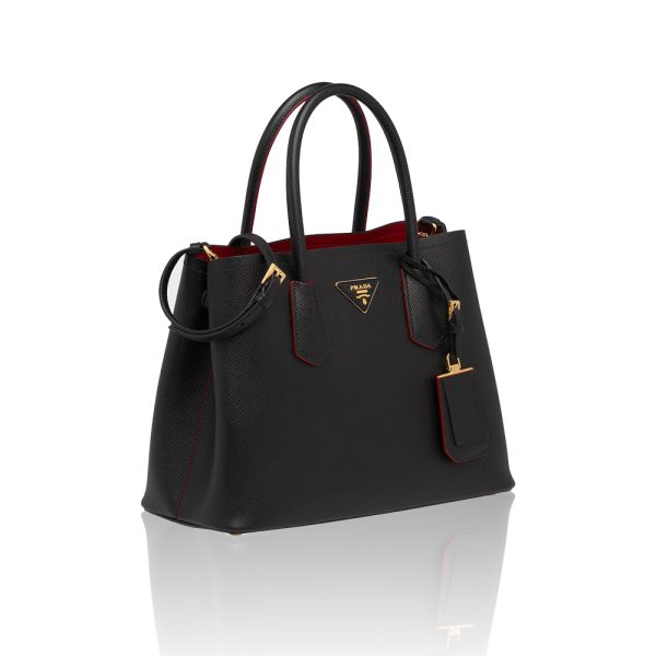 Prada Double Saffiano Leather Handbag (Replica)