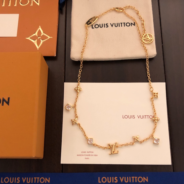 Louis Vuitton LV Diamond Bracelets M1040A & Necklaces M01322 （Replica） - Image 3