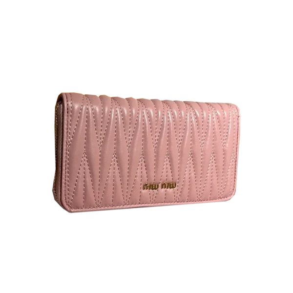 MIU MIU Matelassé Leather Card Bag (Replica)