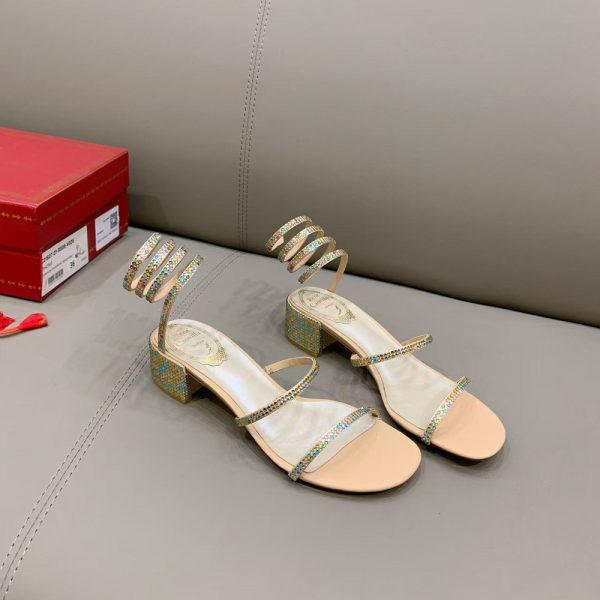 Rene Caovolla Juniper Metallic Sandals (Replica) - Image 3