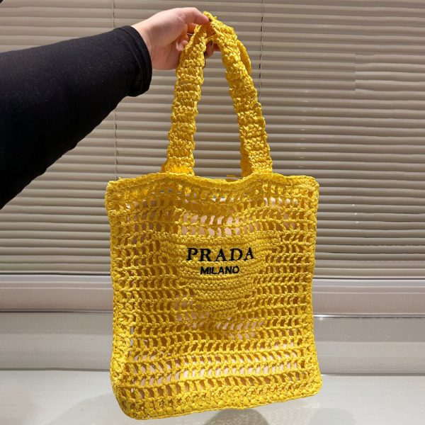 Prada Grass Woven Shoulder Bag Handbag（Replica） - Image 7