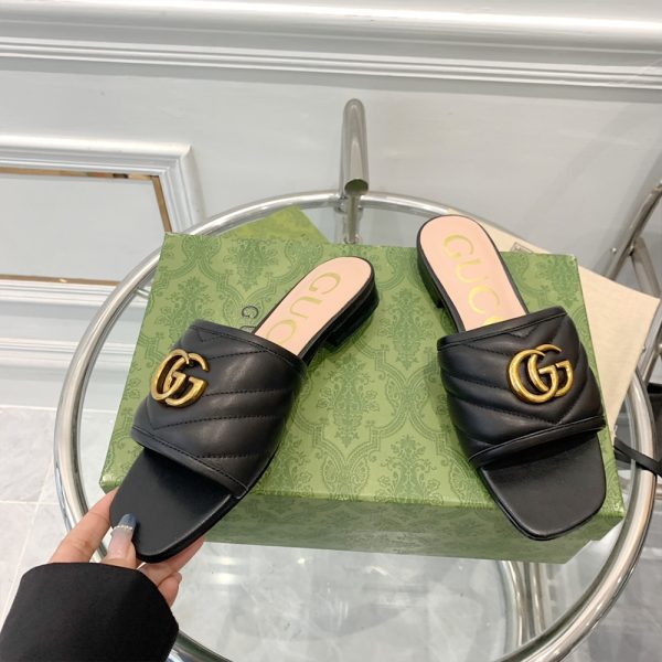 Gucci Double G leather sandals (Replica) - Image 5