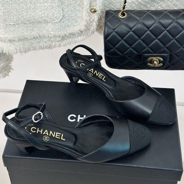 Chanel   Lace-up heels  Sandals Slide（Replica） - Image 2