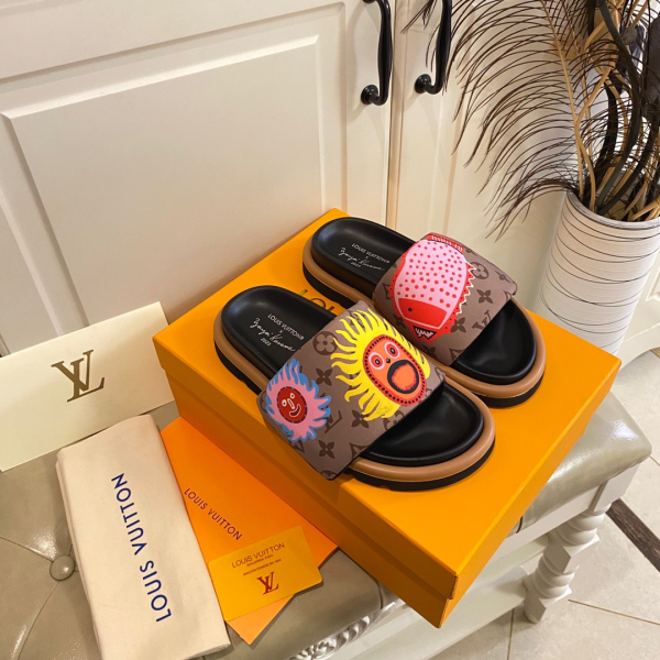 Louis Vuitton LV Pillow Yayoi Kusama Slide Sandal(Replica) - Image 7