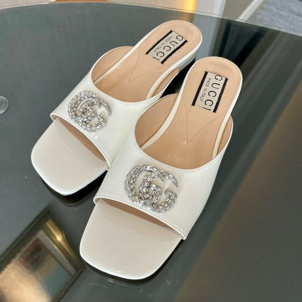 Gucci Leather Sandals  Slide Sandal (Replica) - Image 7