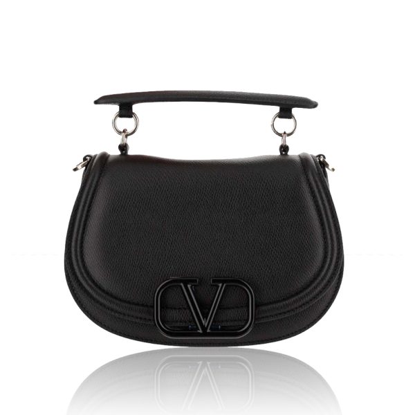 Valentiono VLogo Grainy Flap Tote (Replica)