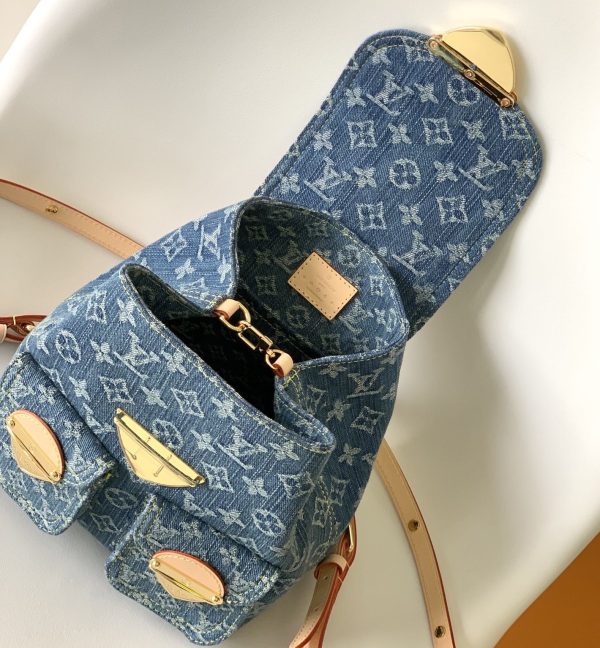 Louis Vuitton LV VENICE Denim Backpack M46836(Replica) - Image 7