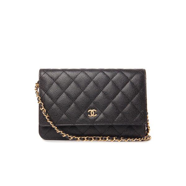 Chanel  WOC Quilted Caviar (Replica)