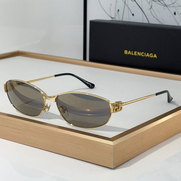 Balenciaga  Metal Mirror leg hollowed Out B Letter Logo   sunglasses Top quality （Replica） - Image 4