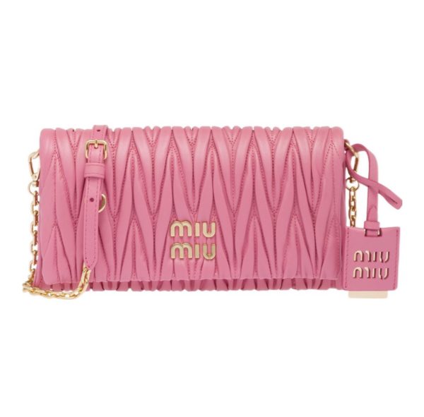 MIU MIU Matelasse Leather Shoulder Bag Crossbody Bag（Replica）