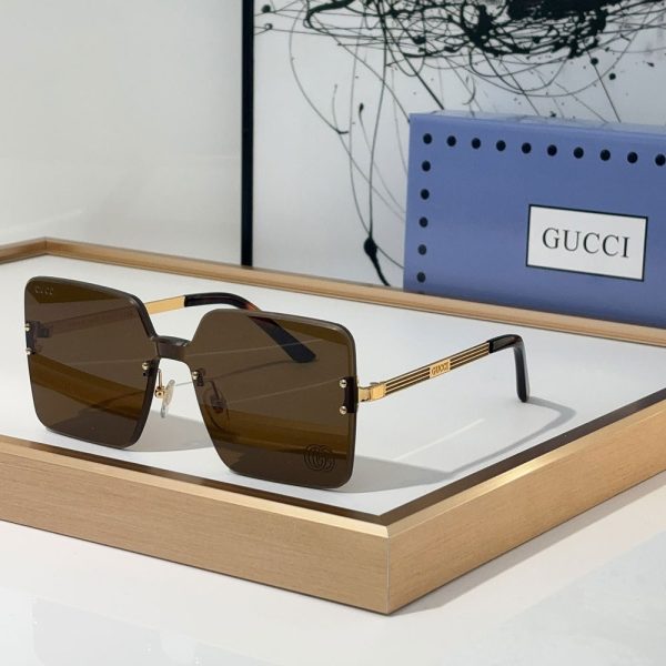 Gucci Stylish Frameless Design  sunglasses Top quality （Replica） - Image 3