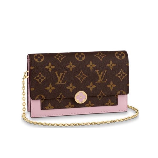 Louis Vuitton LV Flore Chain Wallet (Replica)