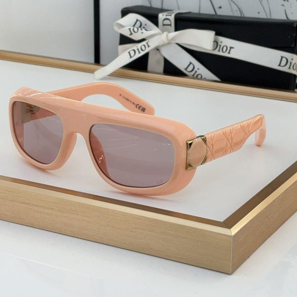 Dior Classic Logo Decorated Mirror Leg Acetate sunglasses  Top quality (Perfect Replica） - Image 4