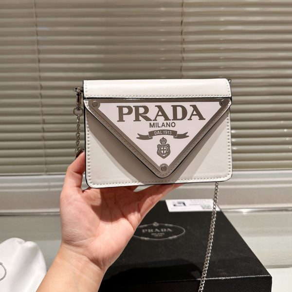 Prada Shiny Leather Shoulder Mini Bag - Image 4