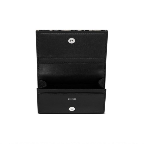 Dior Oblique Coin Card Holder Wallet(Replica) - Image 2