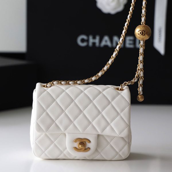 Chanel CF Calfskin Golden Ball 17CM - Image 3