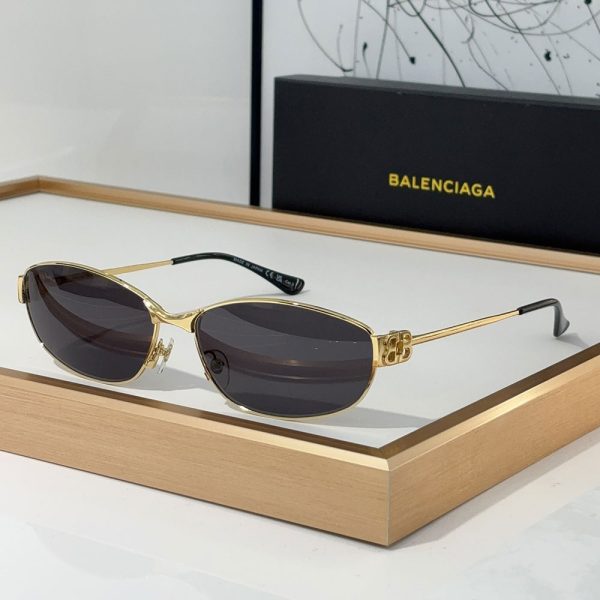 Balenciaga  Metal Mirror leg hollowed Out B Letter Logo   sunglasses Top quality （Replica） - Image 2