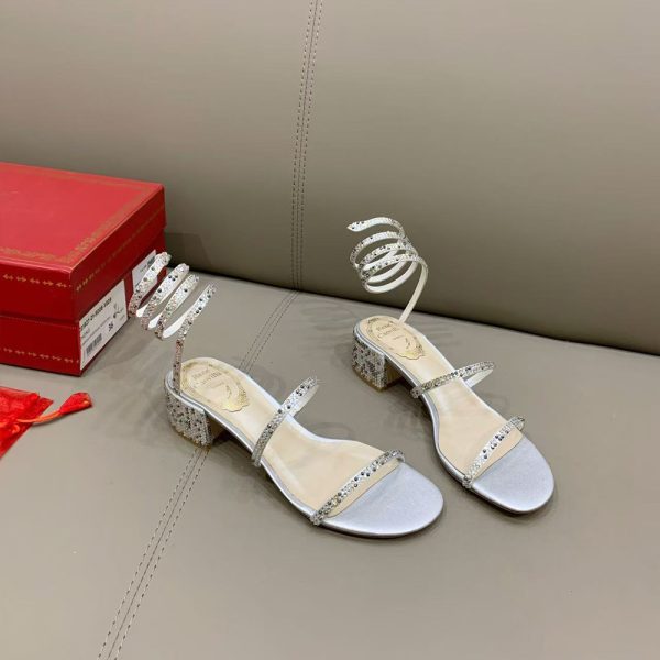 Rene Caovolla Juniper Metallic Sandals (Replica) - Image 6